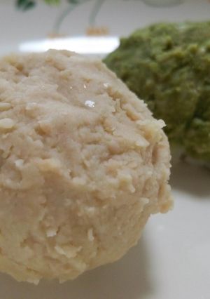 大豆水煮 de 簡単！大豆餡☆ご飯おはぎ-レシピのメイン写真
