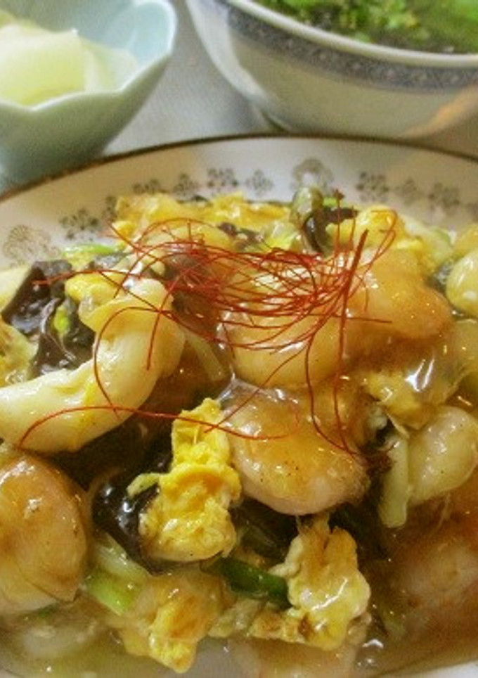 簡単＆本格派♪海老と玉子の中華あんかけ飯-レシピのメイン写真