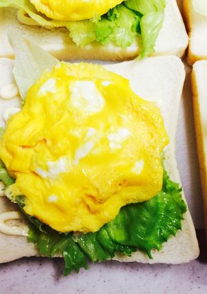 ✾ レンジでサンドイッチ 卵✾-レシピのメイン写真