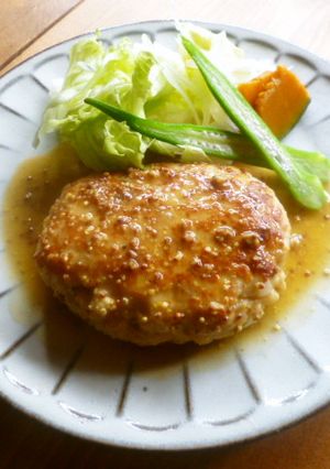 チキンハンバーグ☆マスタードバターソース-レシピのメイン写真