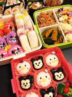 セリアで!運動会ツムツムキャラ弁☆-レシピのメイン写真