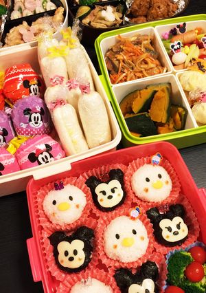 セリアで！運動会ツムツムキャラ弁☆-レシピのメイン写真