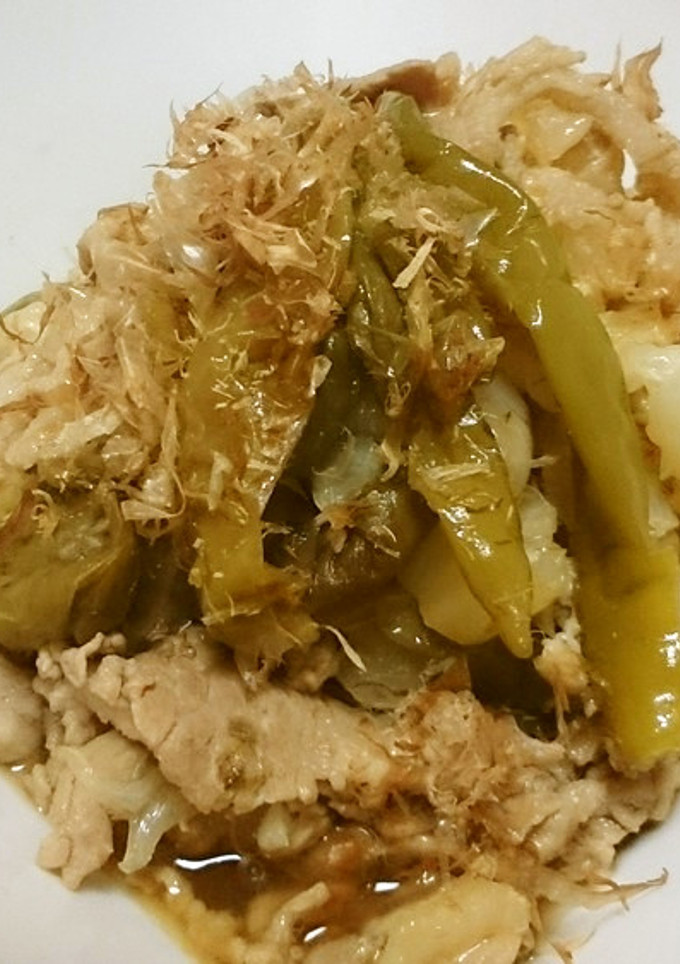 しし唐と白菜と豚肉の旨煮♪-レシピのメイン写真