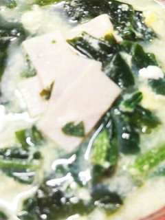 ホウレン草とワカメの簡単スープ-レシピのメイン写真