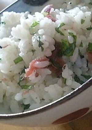 大葉とじゃこと梅干のさっぱり混ぜご飯-レシピのメイン写真