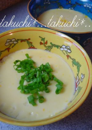 たまごどうふ　なめたけ入り-レシピのメイン写真