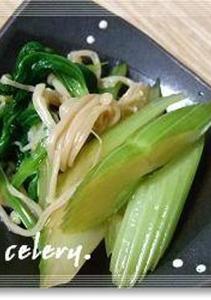 めんつゆで簡単!セロリの冷たいお惣菜。-レシピのメイン写真