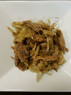 超手抜き☆牛肉&ごぼうのグダグダ炒め煮-レシピのメイン写真