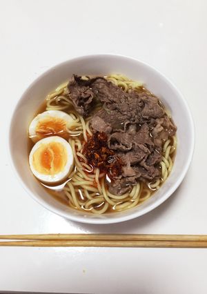 味噌醤油ラーメン〜食べるラー油添え〜-レシピのメイン写真