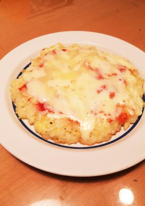 カリカリもちもちご飯ピザ(焼きTKG)-レシピのメイン写真