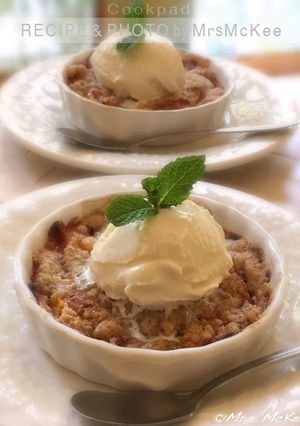 アメリカン☆ピーチ・クランブル-レシピのメイン写真