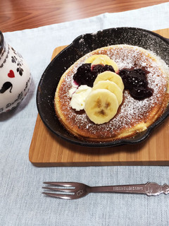 スキレットで作るパンケーキ-レシピのメイン写真