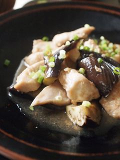 やわらか鶏胸肉と茄子の塩麹炒め♪-レシピのメイン写真