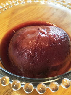 【砂糖ナシ】冷凍桃の丸ごと赤ワイン煮-レシピのメイン写真