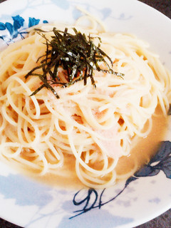 簡単ランチ!和風タラコスープパスタ-レシピのメイン写真