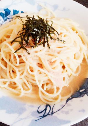 簡単ランチ！和風タラコスープパスタ-レシピのメイン写真