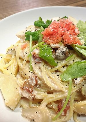 お店の味！！☆絶品明太クリームパスタ☆-レシピのメイン写真