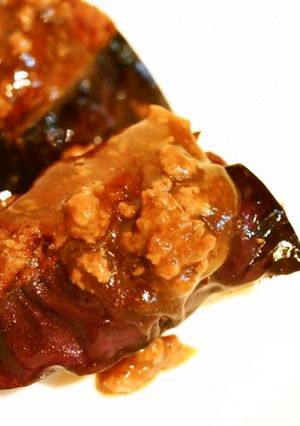 揚げ茄子のひき肉はさみ-レシピのメイン写真