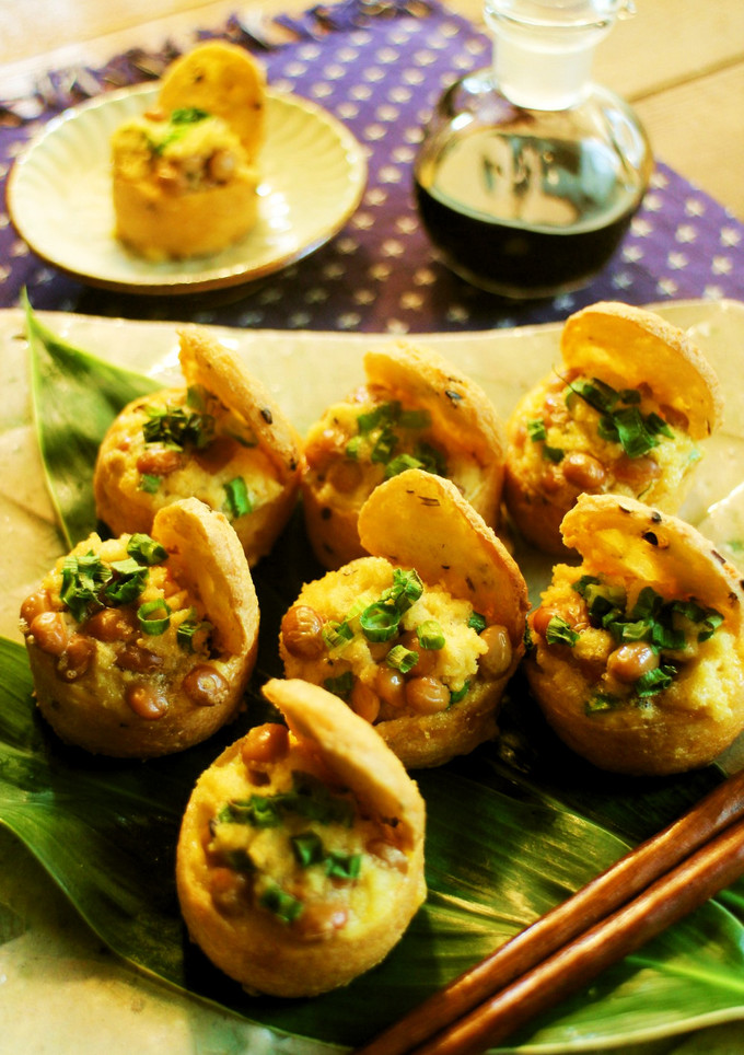 ☆ひと口がんもの納豆入り卵焼き☆-レシピのメイン写真