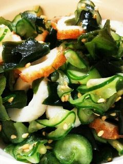 きゅうりとちくわの酢の物-レシピのメイン写真