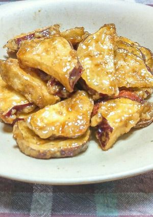 簡単♪さつまいも天ぷらの甘辛煮♪-レシピのメイン写真