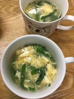 ニラと卵のコンソメスープ-レシピのメイン写真