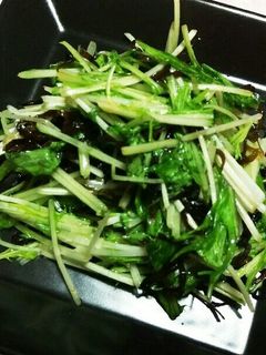 水菜と塩昆布の簡単和え物♪-レシピのメイン写真