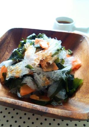 わかめとにんじんの寒天サラダ-レシピのメイン写真