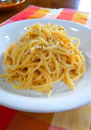 くにしゃんのシンプルたらこパスタ♪-レシピのメイン写真