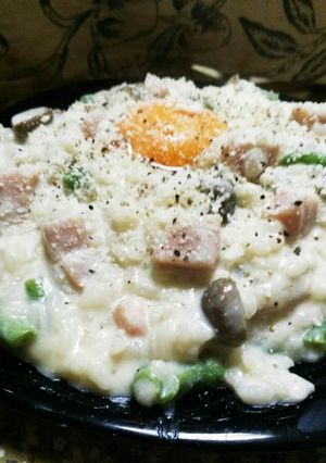 15分で♪カルボナーラ風リゾット✨-レシピのメイン写真