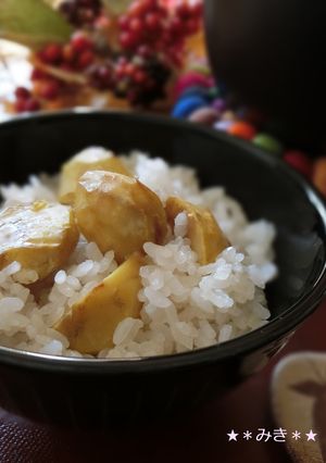 秋の味☆優しい美味しさの栗ご飯-レシピのメイン写真