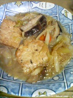 中華だしで白菜と厚揚げ&がんもの煮物-レシピのメイン写真