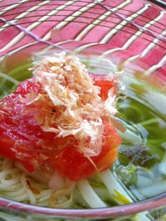 さっぱり緑の冷やしそうめん-レシピのメイン写真
