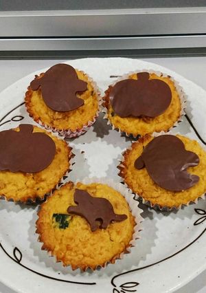 かぼちゃのカップ☆スライス生チョコのっけ-レシピのメイン写真