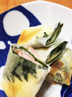 簡単揚げない!大葉とハムチーズ春巻き-レシピのメイン写真