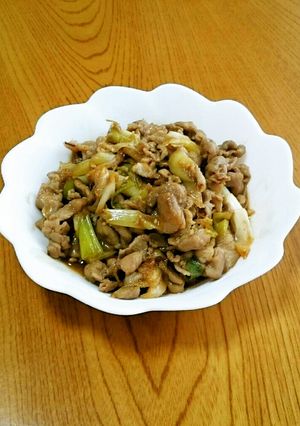 豚肉とねぎの甘酢醤油炒め♥-レシピのメイン写真