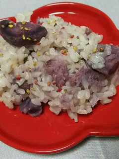 紫芋ご飯♡圧力鍋でもできちゃう♪-レシピのメイン写真