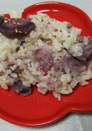 紫芋ご飯♡圧力鍋でもできちゃう♪-レシピのメイン写真