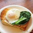 毎日朝食に♪小松菜ハムエッグトースト☆