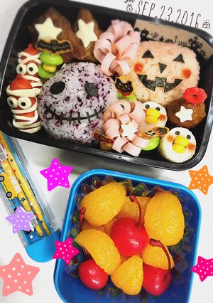 ハロウィン弁当 キャラ弁 ハロウィン-レシピのメイン写真