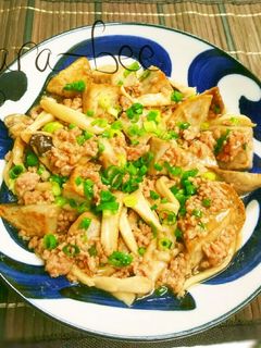 秋の味覚♡揚げ里芋のきのこそぼろあんかけ-レシピのメイン写真