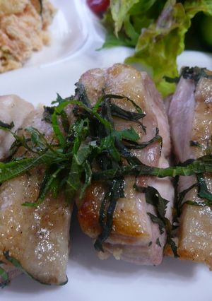 鶏もも肉の大葉焼き-レシピのメイン写真