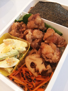 毎日男弁当⁂唐揚げのり弁-レシピのメイン写真