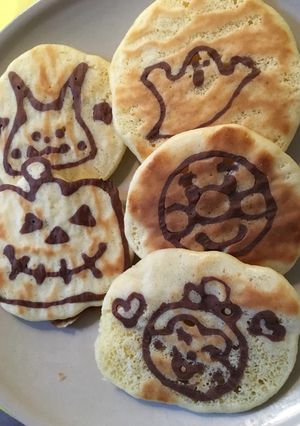 簡単にキャラパンケーキ-レシピのメイン写真