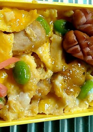 すぐ出来る☆好きなお弁当フライで玉子丼♪-レシピのメイン写真