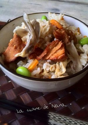 焼きとり缶で！舞茸の炊き込みごはん-レシピのメイン写真