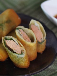 簡単☆鮭とチーズと大葉の春巻き-レシピのメイン写真