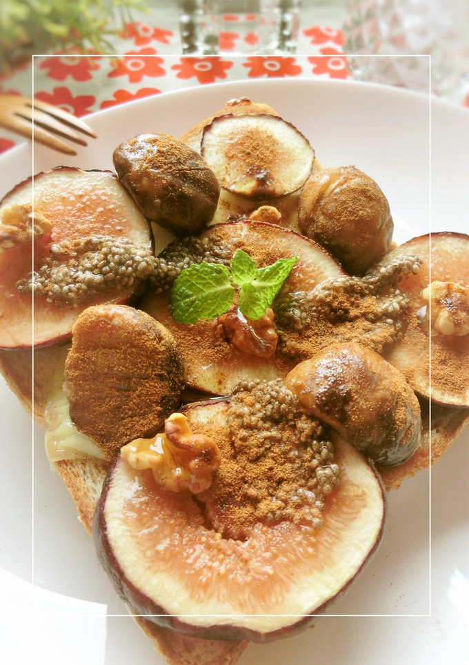 無花果×栗渋皮煮×胡桃のチーズトースト-レシピのメイン写真