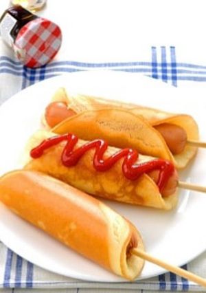 ♪パンケーキで作る♪ホットドッグ-レシピのメイン写真
