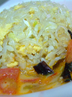 麻婆春雨でスープチャーハン-レシピのメイン写真